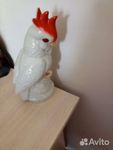 Попугай сувенир из фарфора, СССР