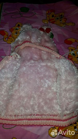 Вязаная курточка для девочки