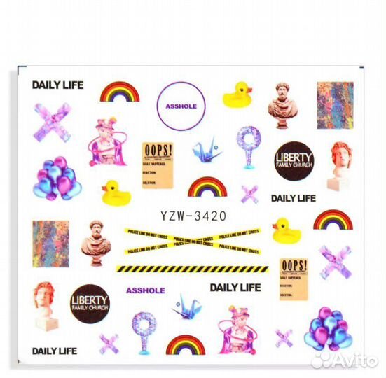 Слайдеры наклейки для ногтей дизайн для ногтей