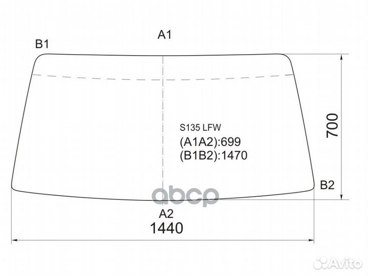 Стекло лобовое в резинку mazda bongo SSE8/SSF8