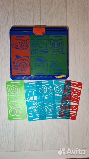 Планшет трафарет для рисования машинок hot wheels