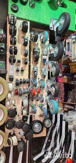 Колеса мебельные и аппаратные