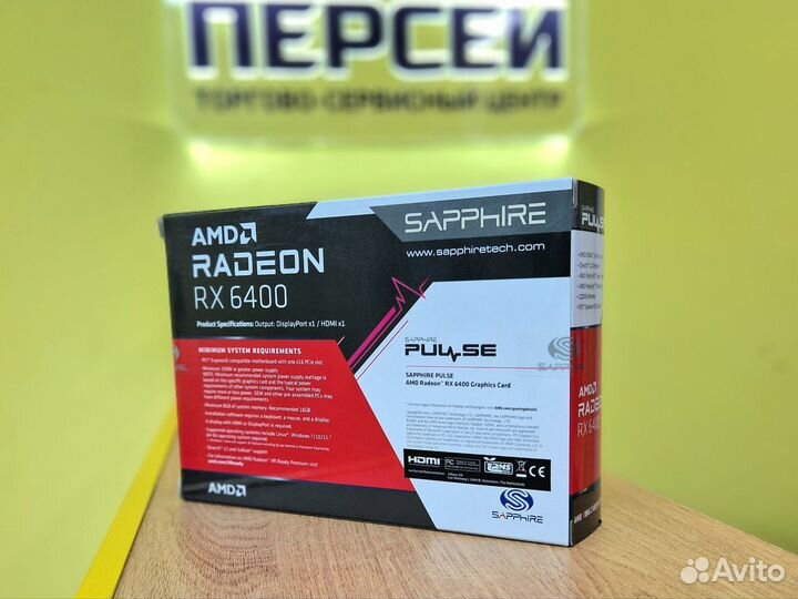 Видеокарта Sapphire AMD Radeon RX 6400 pulse новая