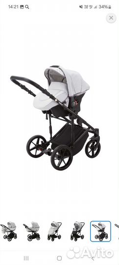 Коляска adamex 3 в 1