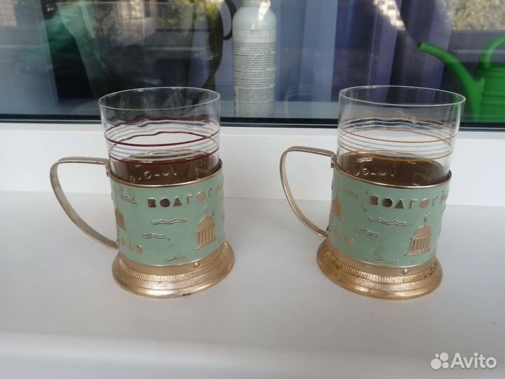 Подстаканник со стаканом 