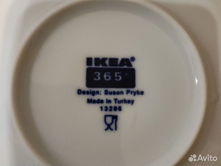 Чашка с блюдцем IKEA