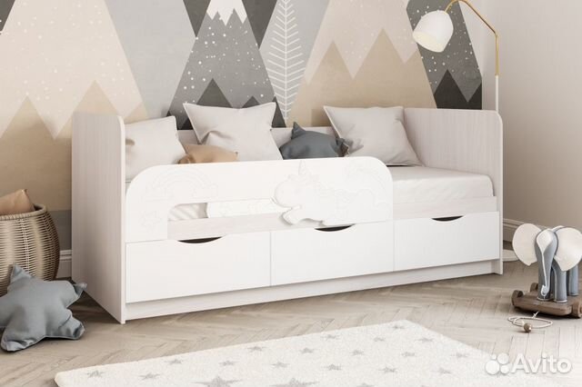 Кровать детская единорог