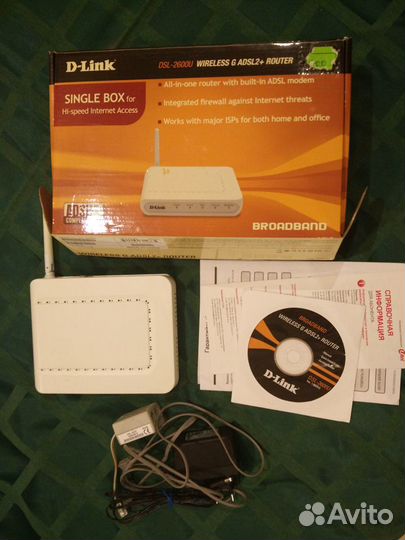 D-Link DSL-2600U Wi-Fi роутер-маршрутизатор