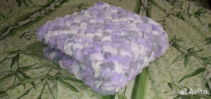 Плед детский вязаный