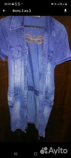 Джинсовое платье