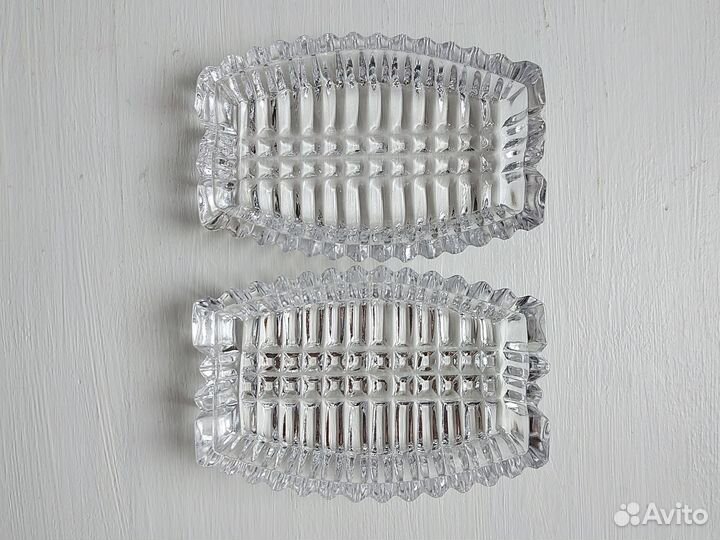 Хрустальная селедочница хрустальная пепельница