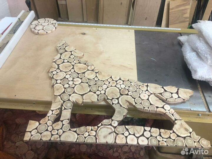 Панно из можжевельника для бани