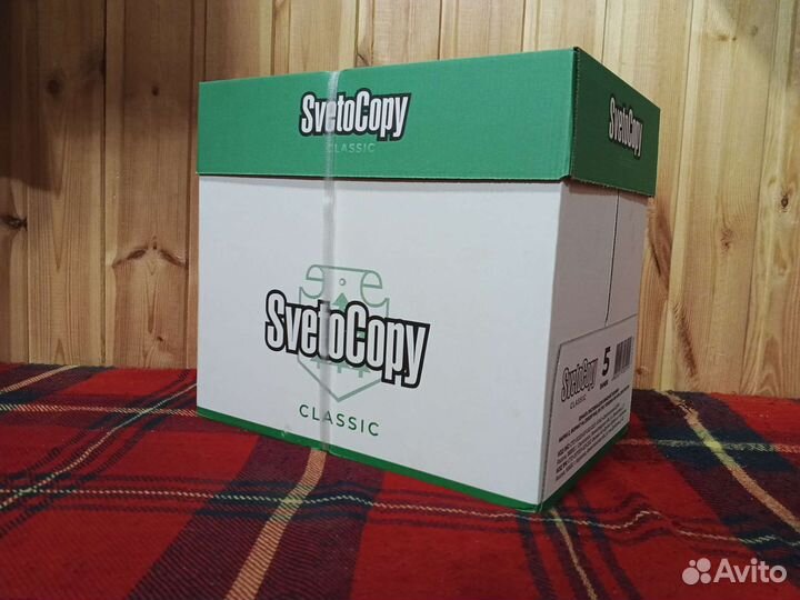 Бумага в коробках