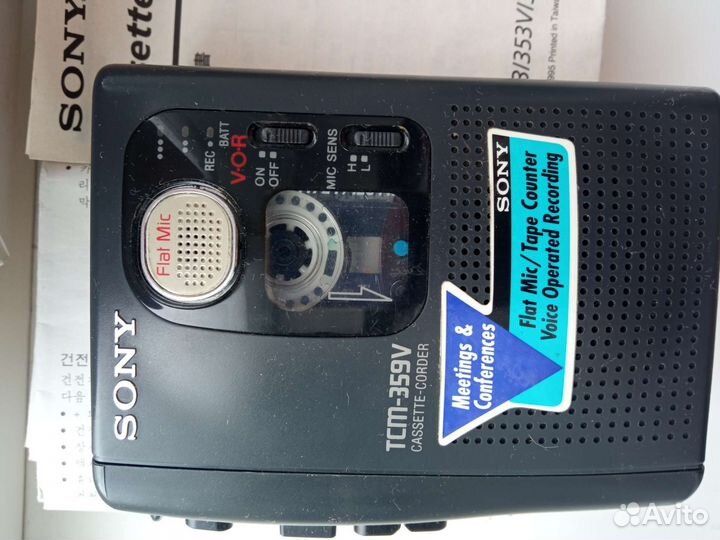 Кассетный диктофон sony