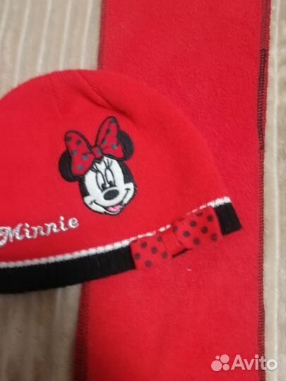 Комплект шапка, шарф Disney Minnie Mouse 3-6 лет