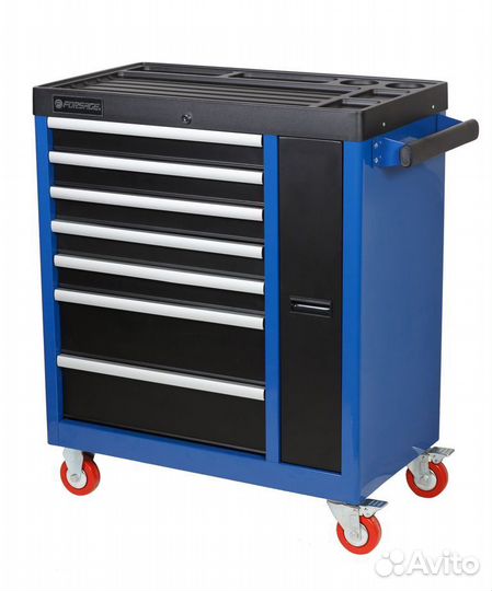 Тележка инструментальная 7-ми полочная с выдвижной