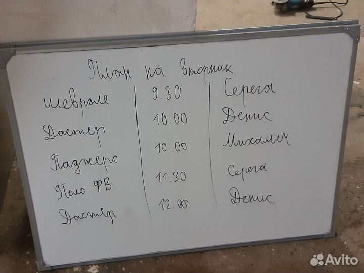 Магнитно маркерная доска