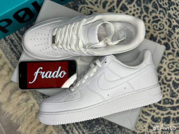 Кроссовки nike air force 1 белые оригинал