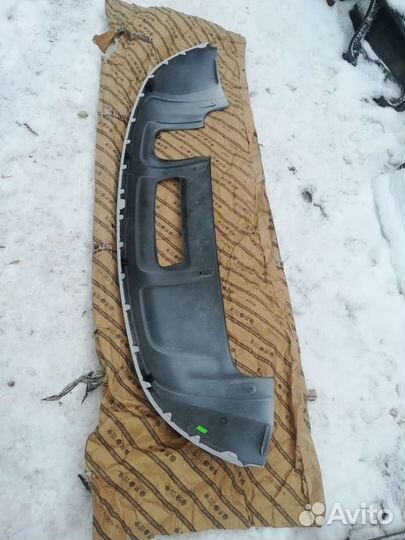 Юбка заднего бампера на ауди ку3 audi q3