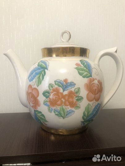 Чайник СССР керамический, на 4 л, крышка склеена