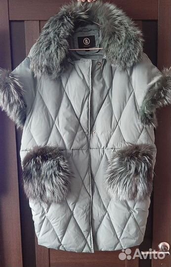 Куртка, пуховик с натуральным мехом