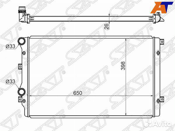 Радиатор volkswagen passat