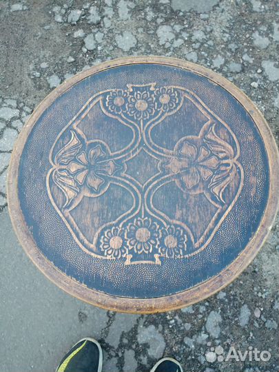 Антикварный винтовой стул для пианино, рояля