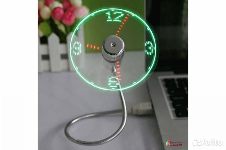 USB-вентилятор с часами