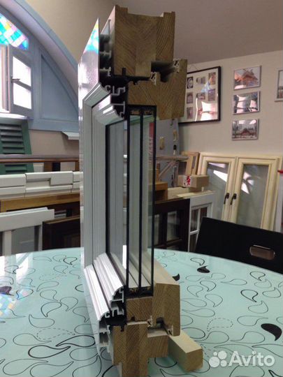 Пвх окна, дерево, алюминий