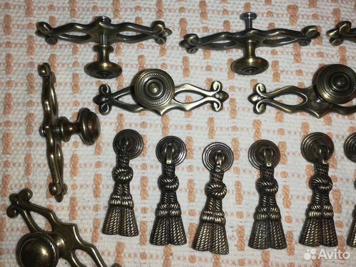 Мебельные ручки латунь