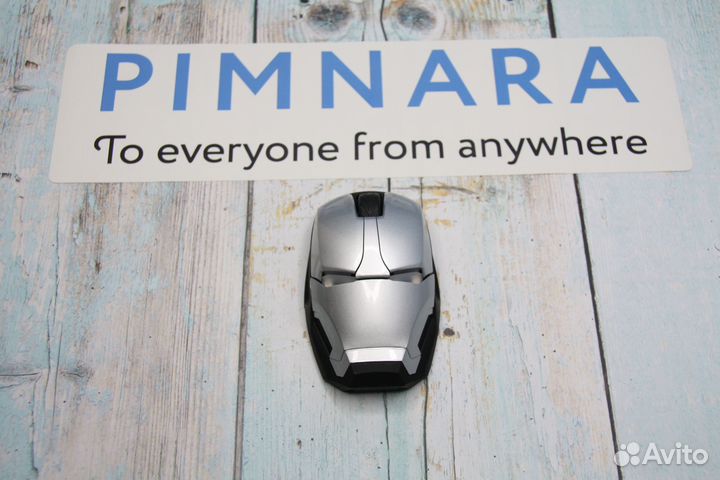 Мышь беспроводная железный человек 2.4 ггц (серебр