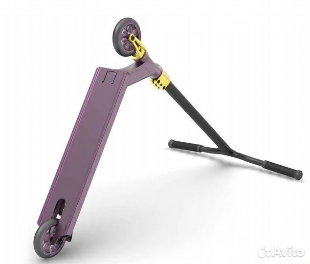 Самокат трюковый Vokul saga purple/gold новый