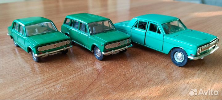Коллекция Машинки 1:43 СССР Лада, Москвич, Волга