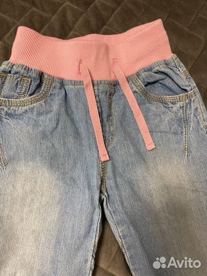 Джинсы джоггеры для девочки 104
