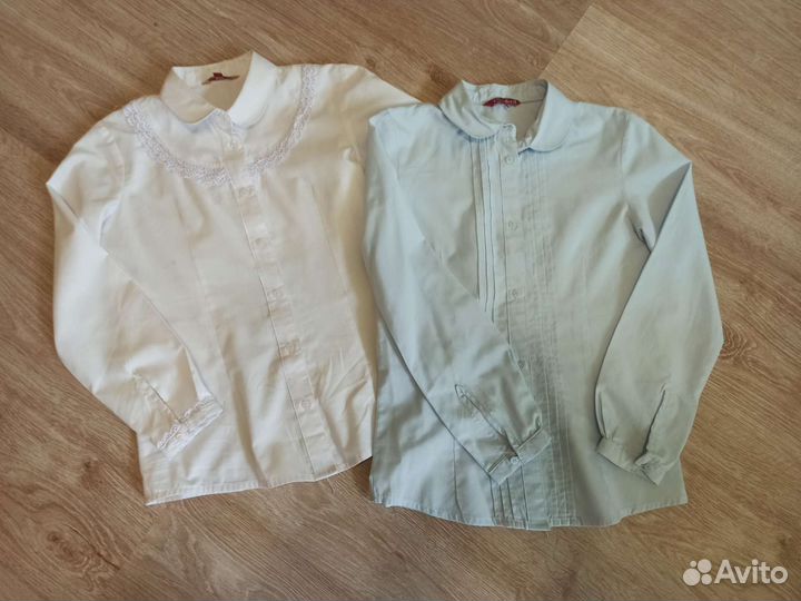 Рубашка блузка школьная 134