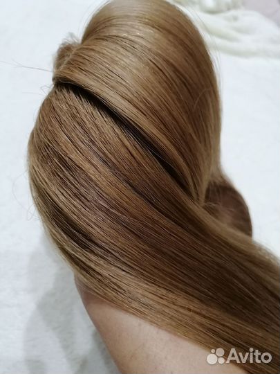 Натуральные волосы на заколках