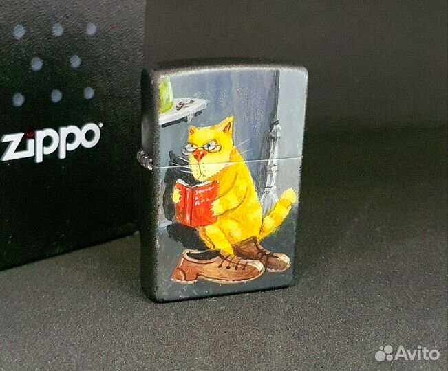 Зажигалка Zippo - Кот учоный