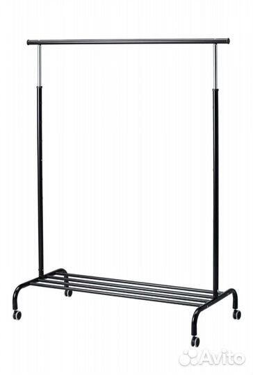 Вешалка напольная IKEA ригга Черная белая