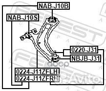 Рычаг передний правый 0224J11zfrh Febest