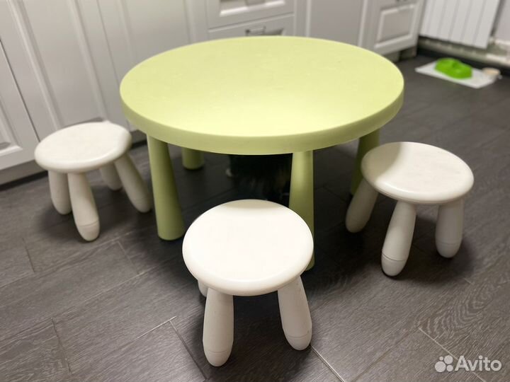Детский стол и стул IKEA