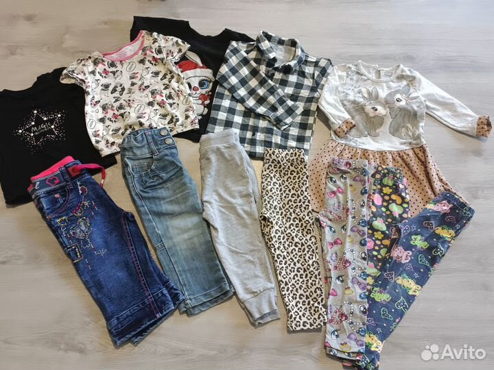 Детские вещи пакетом на девочку 98 104