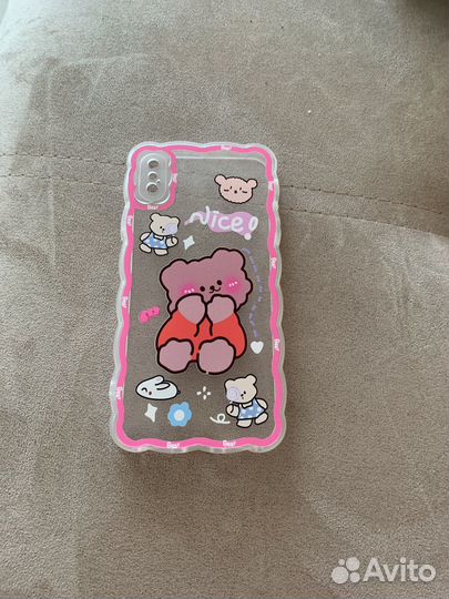 Чехол на iPhone 10 xs max прозрачный с рисунком