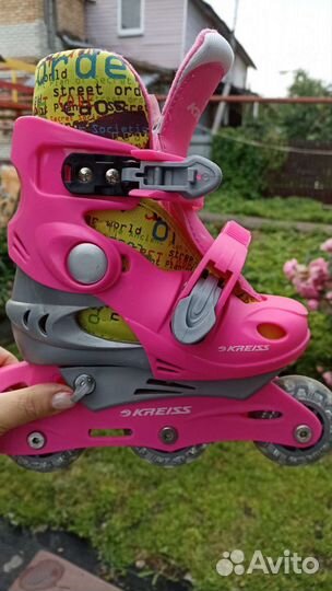 Роликовые коньки детские раздвижные 26-29 размер