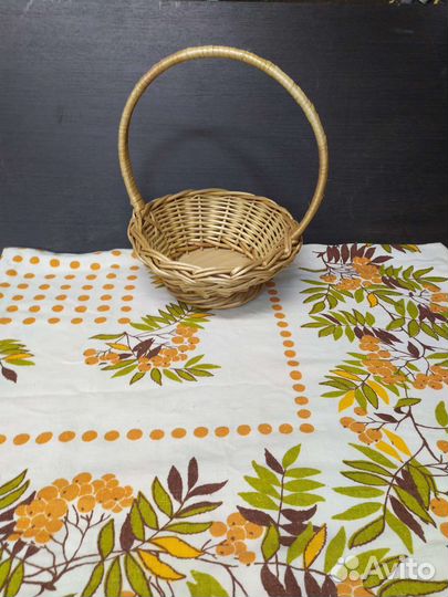 Корзина подарочная низкая, фруктовая корзина 1.5 л