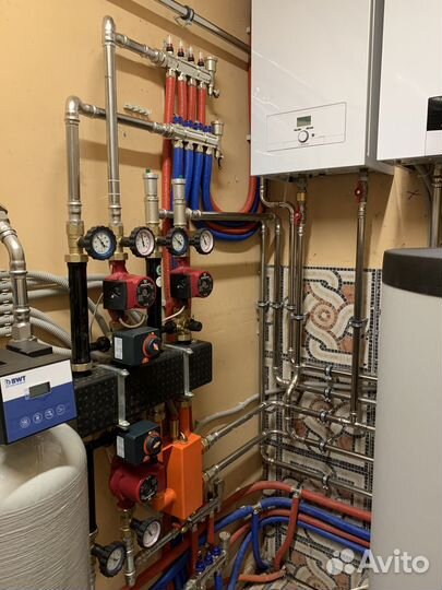 Сантехник отопление, котельная, тёплый пол