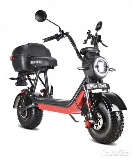 Электроскутер White Siberia Mini R 2.0 BLack New