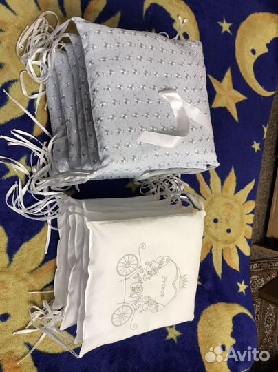 Бортики в детскую кроватку 12 подушек