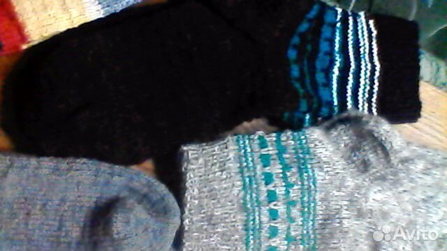 Носки вязаные шерстяные