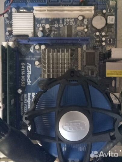 Комплект 4ядра 8gb ddr3 +кулер и другие