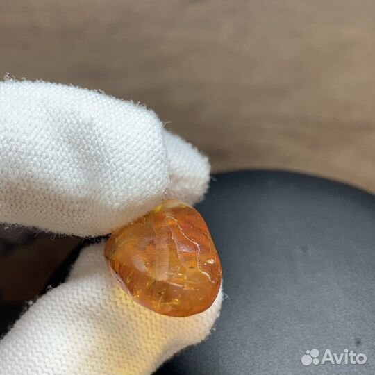 Винтажный Янтарный Камень Ретро